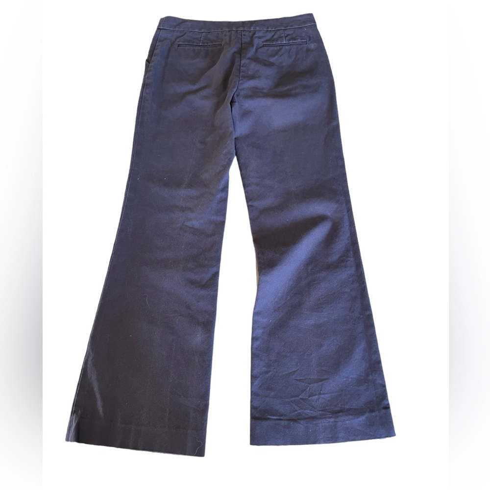 Tory Burch brown trouser flare leg pants. Size 8 - Picture 10 of 11